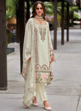 IVORY PAKISTANI STYLE ORGANZA SUIT