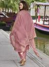 PINK PAKISTANI STYLE ORGANZA SUIT