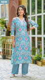 Sky Blue Muslin Set