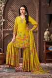 MUSTARD EMBROIDED MUSLIN SHARARA SET