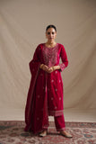 RANI COLOUR EMBROIDERED VELVET SUIT