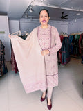 WOOLEN EMBROIDERED SUIT