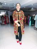 WOOLEN KASHMIRI EMBROIDERED SHRUG WITH WOOLEN INNER AND TROUSERS