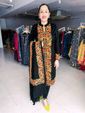 BLACK WOOLEN KASHMIRI EMBROIDERED SUIT