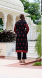 BLACK WOOLEN KASHMIRI EMBROIDERED SUIT WITH STALL