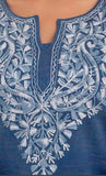 BLUE KASHMIRI EMBROIDERED ONLY FIRAN