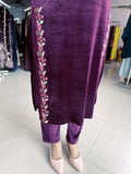 MULBERRY PREMIUM VELVET EMBROIDERED SUIT