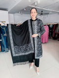 BLACK WOOLEN FULLY KASHMIRI EMBROIDERED SUIT