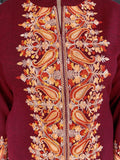 RUST WOOLEN EMBROIDERED SUIT