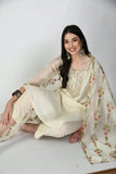 IVORY CHANDERI SUIT WITH GOTTA PATTI WORK AND BLOCK PRINTED DUPATTA