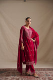 RANI COLOUR EMBROIDERED VELVET SUIT