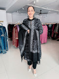 BLACK WOOLEN FULLY KASHMIRI EMBROIDERED SUIT