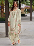 IVORY PAKISTANI STYLE ORGANZA SUIT