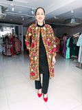 WOOLEN KASHMIRI EMBROIDERED SHRUG WITH WOOLEN INNER AND TROUSERS