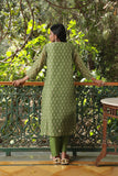 GREEN CHANDERI SUIT SET (WITH PANTS AND DUPATTA)