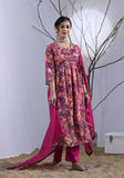 FALSA PRINTED EMPIRE CUT ANARKALI SUIT