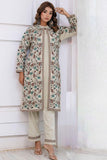 IVORY WOOLEN SHRUG WITH KASHMIRI EMBROIDERY PAIRED WITH WOOLEN INNER AND TROUSER