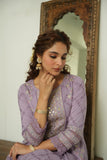 LILAC COTTON SCHIFFLI FLARED ANARKALI