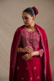 RANI COLOUR EMBROIDERED VELVET SUIT