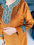 DESIGNER COTTON VELVET EMBROIDERED PARTY WEAR SUIT