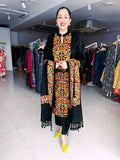 BLACK WOOLEN KASHMIRI EMBROIDERED SUIT