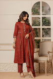 RUST COTTON KURTA SET