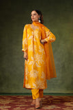 SUNLIGHT YELLOW SILK SUIT