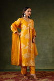 SUNLIGHT YELLOW SILK SUIT