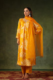 SUNLIGHT YELLOW SILK SUIT