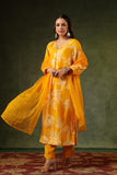 SUNLIGHT YELLOW SILK SUIT