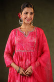 BLUSH PINK SILK EMBROIDERED SUIT