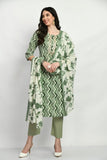 GREEN PRINTED COTTON SUIT