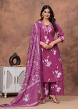 FALSA COLOUR COTTON PRINTED SUIT