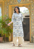 BLUE PRINTED ONLY KURTA