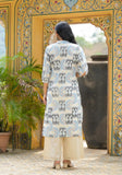 BLUE PRINTED ONLY KURTA