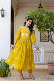 SUN SHINE YELLOW EMBROIDERED PREMIUM QUALITY SUIT