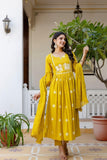 SUN SHINE YELLOW EMBROIDERED PREMIUM QUALITY SUIT