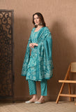 FEROZI COTTON PRINTED SUIT