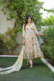 IVORY PRINTED ANARKALI SUIT SET