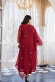 Berry Blush Chanderi Suit Set