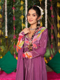 PURPLE SILK ANARKALI SUIT