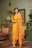 GOLD SHIMMER BANDHEJ SUIT SET