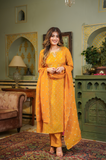 GOLD SHIMMER BANDHEJ SUIT SET