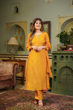 GOLD SHIMMER BANDHEJ SUIT SET