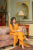 GOLD SHIMMER BANDHEJ SUIT SET