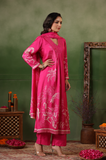 DEEP PINK SILK SUIT SET