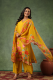 GOLDENROD STRAIGHT RUSSIAN SILK SUIT