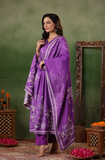 GRAPE MUSLIN SUIT SET