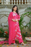 Bright Pink Chinnon Suit Set