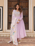 Purple Anarkali Suit set